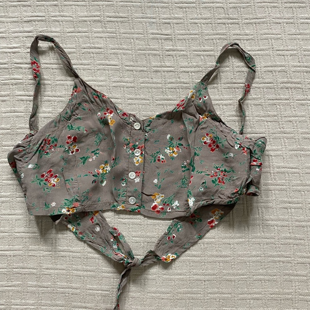 Marcello St. Martin vintage floral crop top.